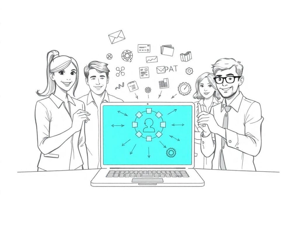 Team using a unified platform to eliminate tool sprawl efficiently