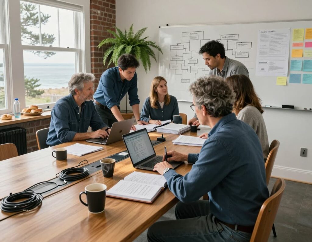 A team performing a SaaS cleanup for justice nonprofits