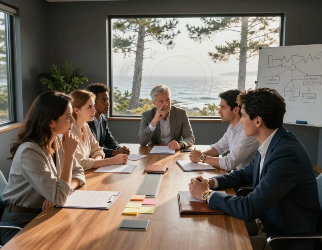 An executive team discussing Your Board Doesn’t Care About Uptime. They Care About Dollars