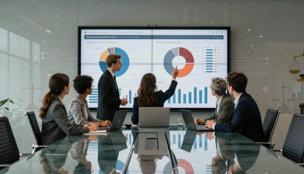 A board using a board ready tech budget template to transform their business.