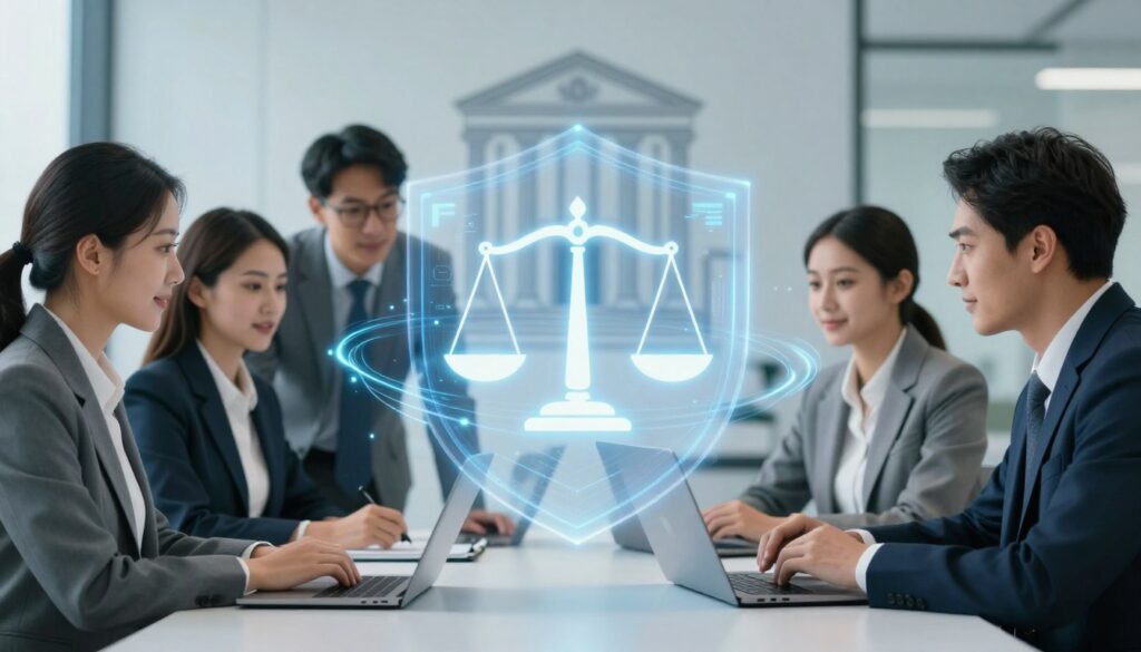 A team learning about cybersecurity for civil justice organizations