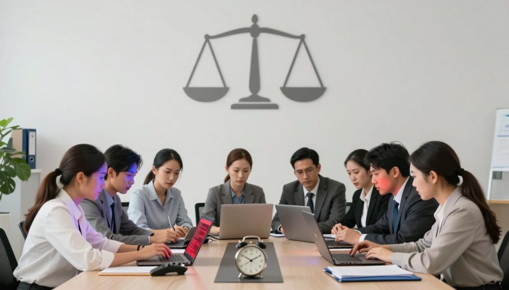 A group people of taking part in a data breach response plan for legal nonprofits