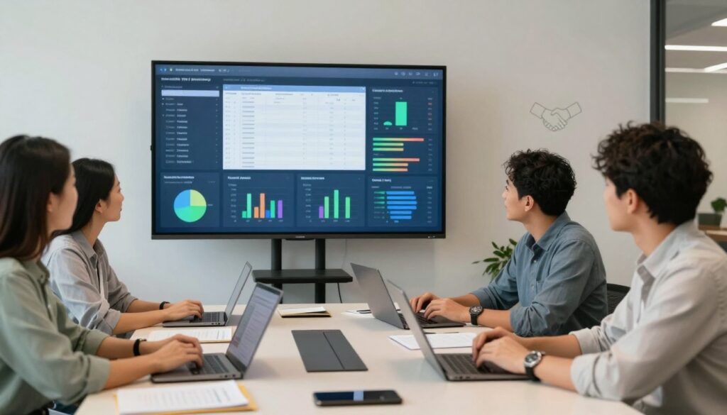 A team choosing a implementation partner for capacity building organizations