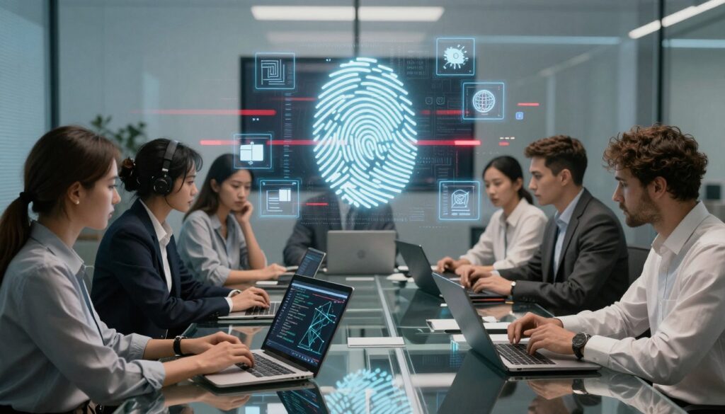 A team preserving evidence during a breach