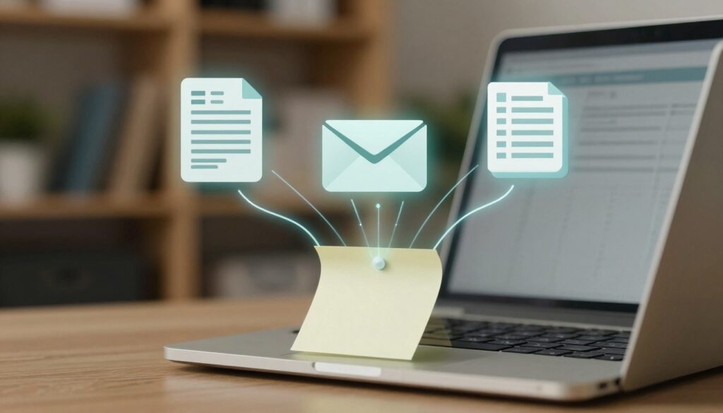 A computer sorting case notes into a case note workflow