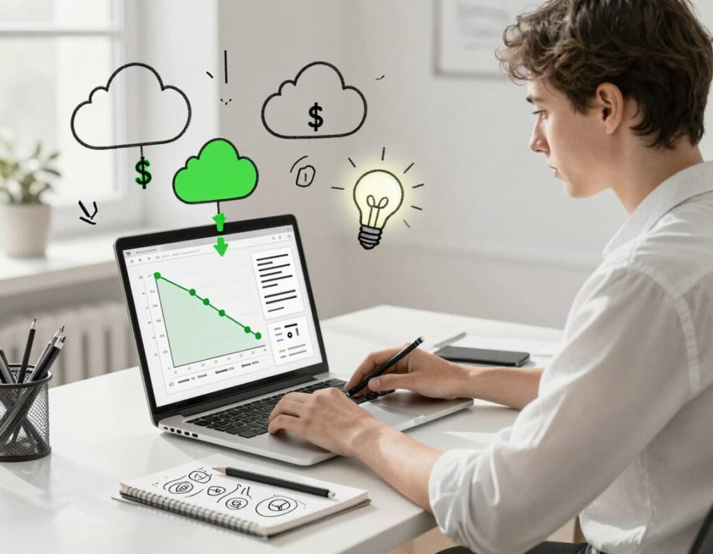 An image of someone learning how to control cloud costs