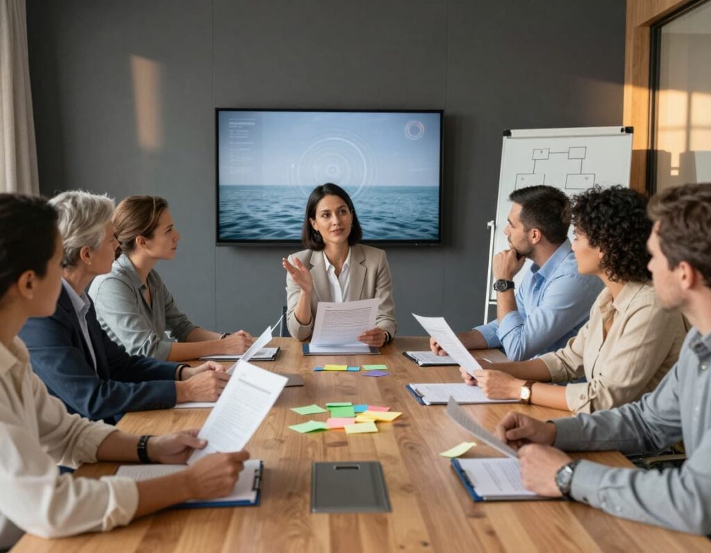 A group asking the one sentence test for tech projects to kill bad work fast by stating problem, proof, and deadline