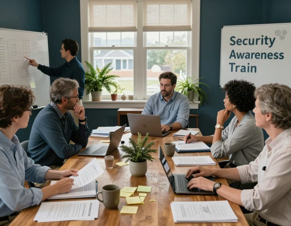 An image of a team going through a Security Awareness Training for Legal Nonprofit Staff (Without Adding More Chaos)