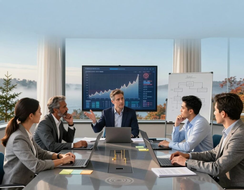 A team who is discussing why hiring a fractional CIO is cheaper and smarter than waiting for a crisis