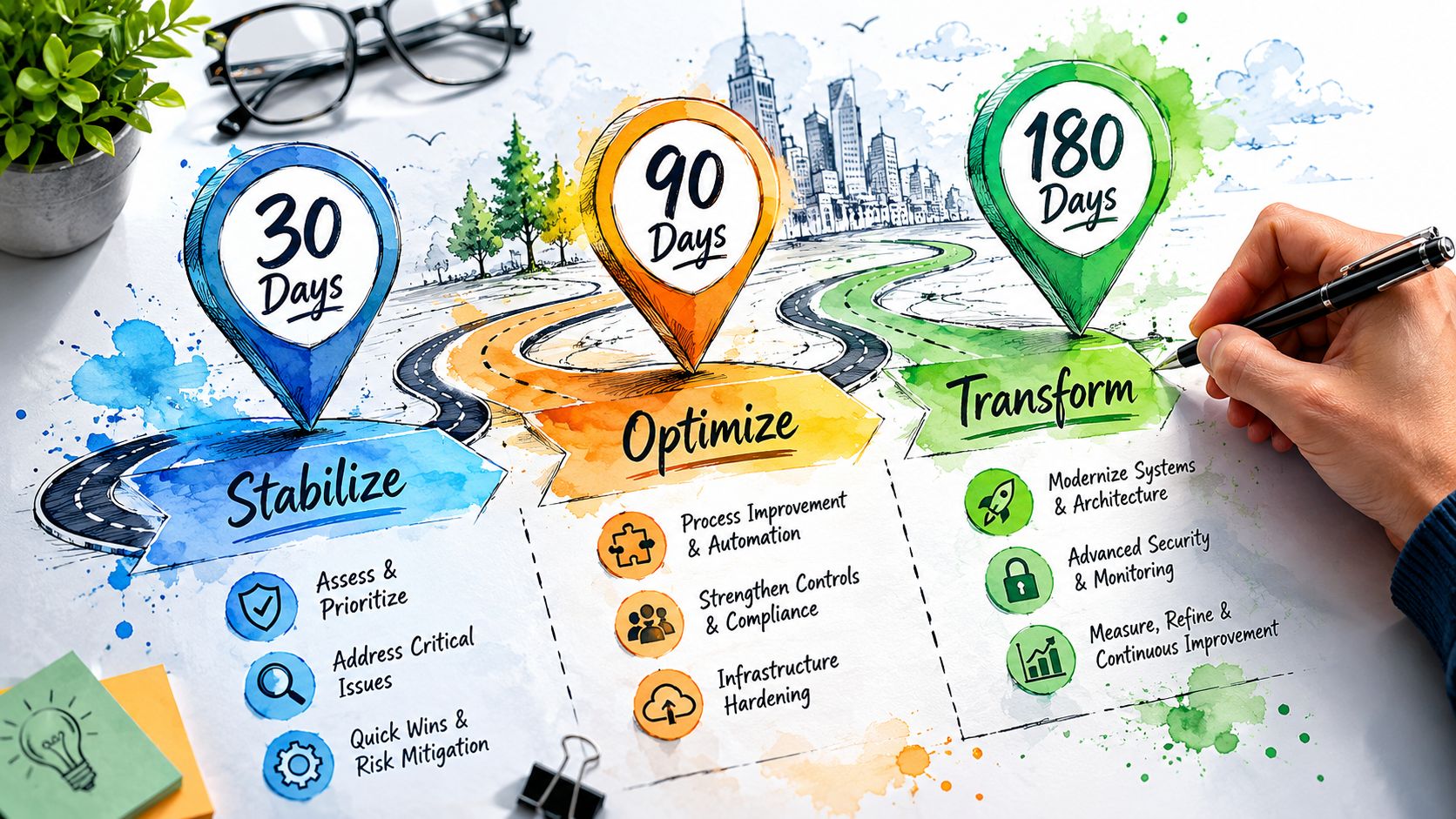 Translating Your Assessment into a 30-90-180-Day Plan