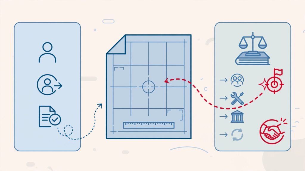An onboarding blueprint connects cost icons to a ledger and activation milestone.